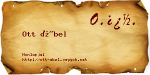 Ott Ábel névjegykártya